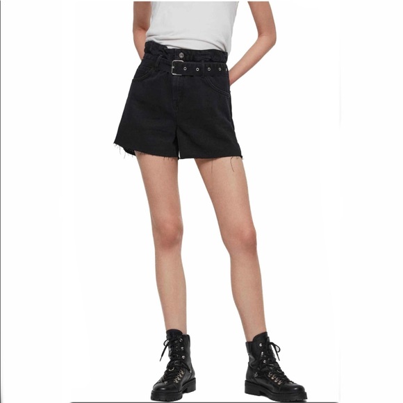 All Saints Hannah Paperbag Waist Denim 